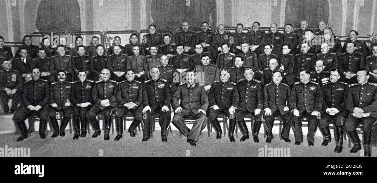 Vintage fotografia di Joseph Stalin Foto Stock