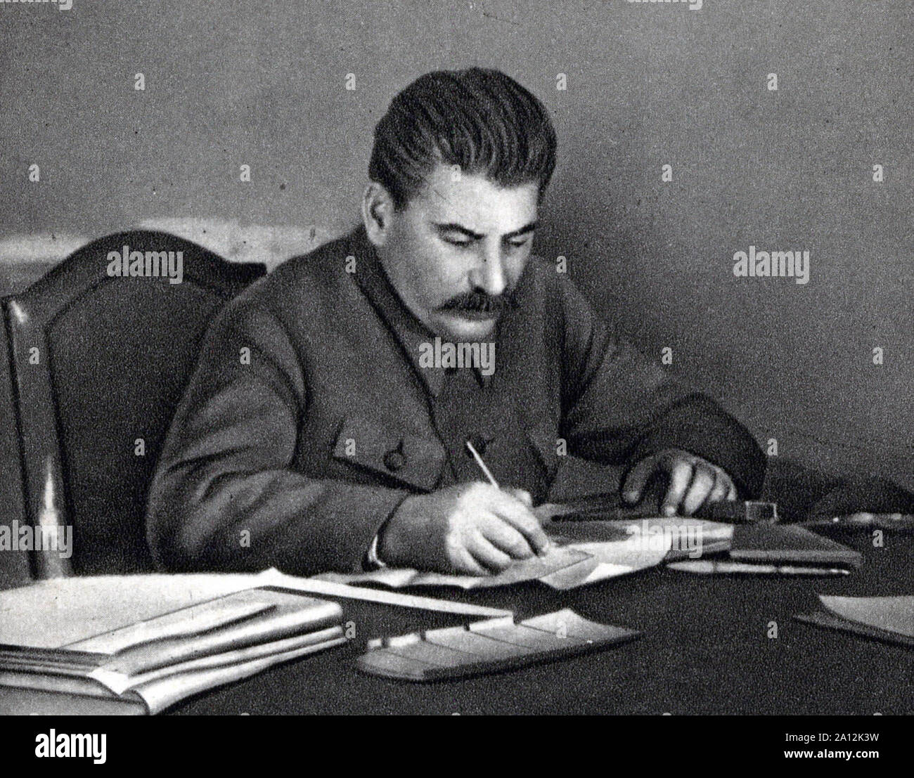 Vintage fotografia di Joseph Stalin Foto Stock