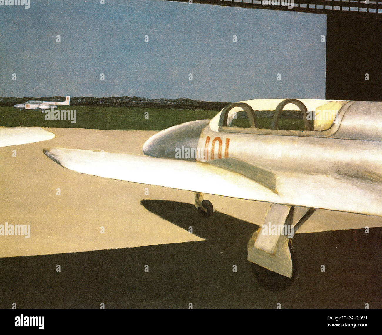 Il tempo di guerra forma d'arte artista polacco dipinte in anni ottanta Foto Stock