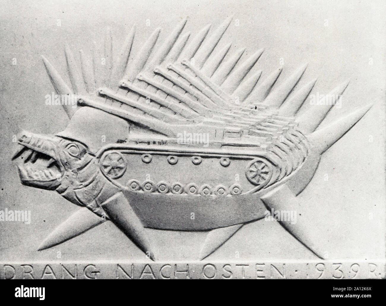 Il tempo di guerra forma d'arte artista polacco dipinte in anni ottanta Foto Stock