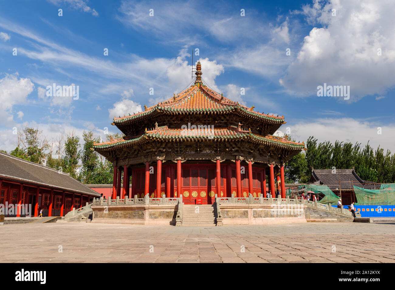 Liaoning, Cina - 29 agosto 2016: architettura storica al Palazzo Imperiale di Shenyang (Mukden Palace), Cina. Foto Stock