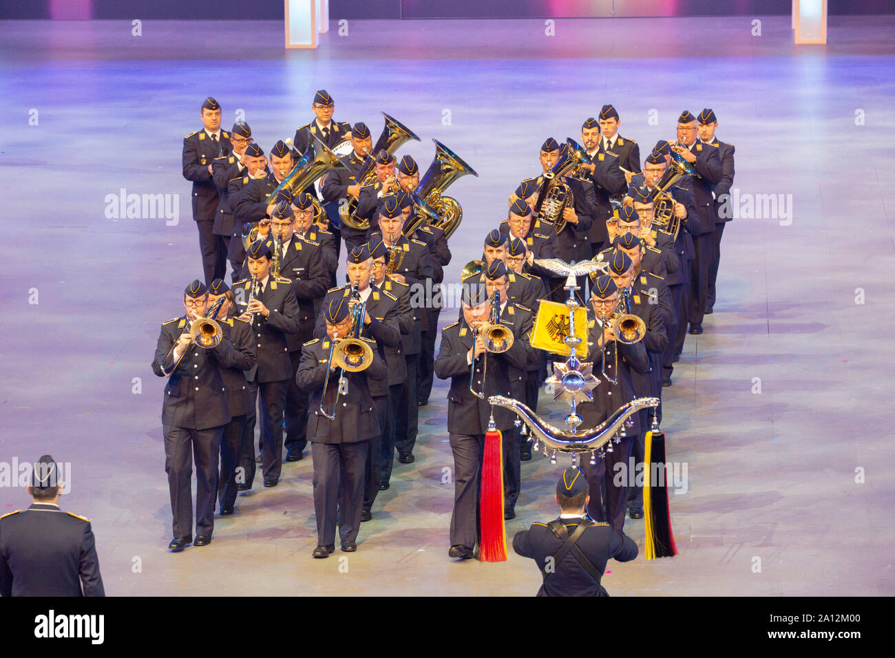 Luftwaffenmusikkorps Münster beim Musikfest der Bundeswehr, Internationales Militär Tattoo im ISS Dome. Düsseldorf, 21.09.2019 Foto Stock