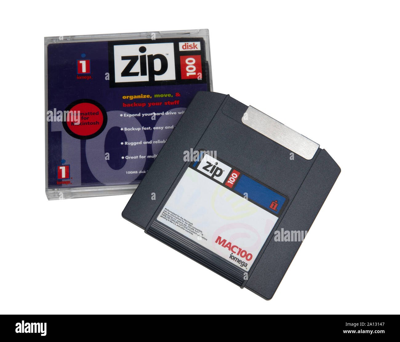 100MB di disco Zip Foto Stock