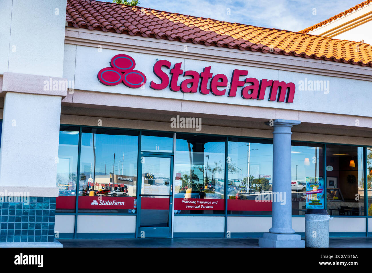 Un State Farm Insurance office a Henderson Nevada Foto Stock