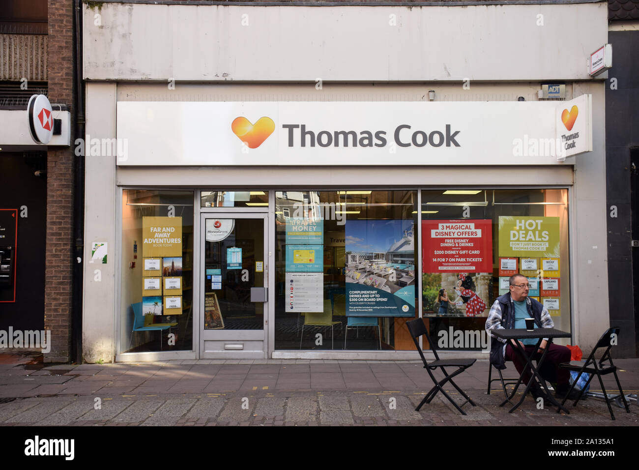 Thomas Cook Travel agent, Norwich Regno Unito Settembre 2019 Foto Stock