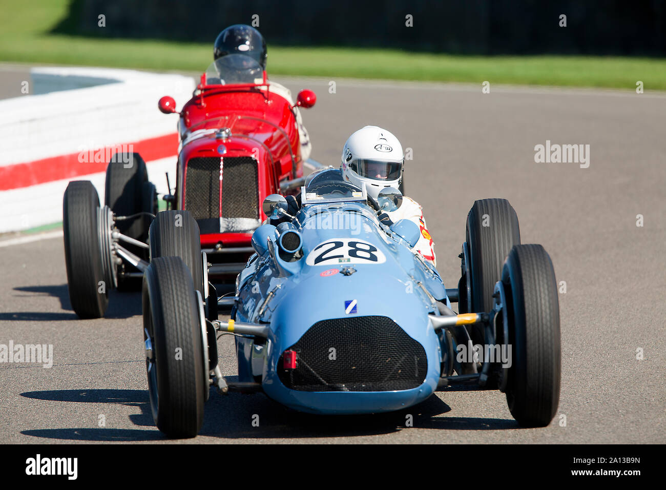 1948 Talbot-Lago tipo 26C azionato da Klaus Lehr nel Trofeo Goodwood gara al Goodwood xiii sett 2019 a Chichester, Inghilterra. Copyright Foto Stock