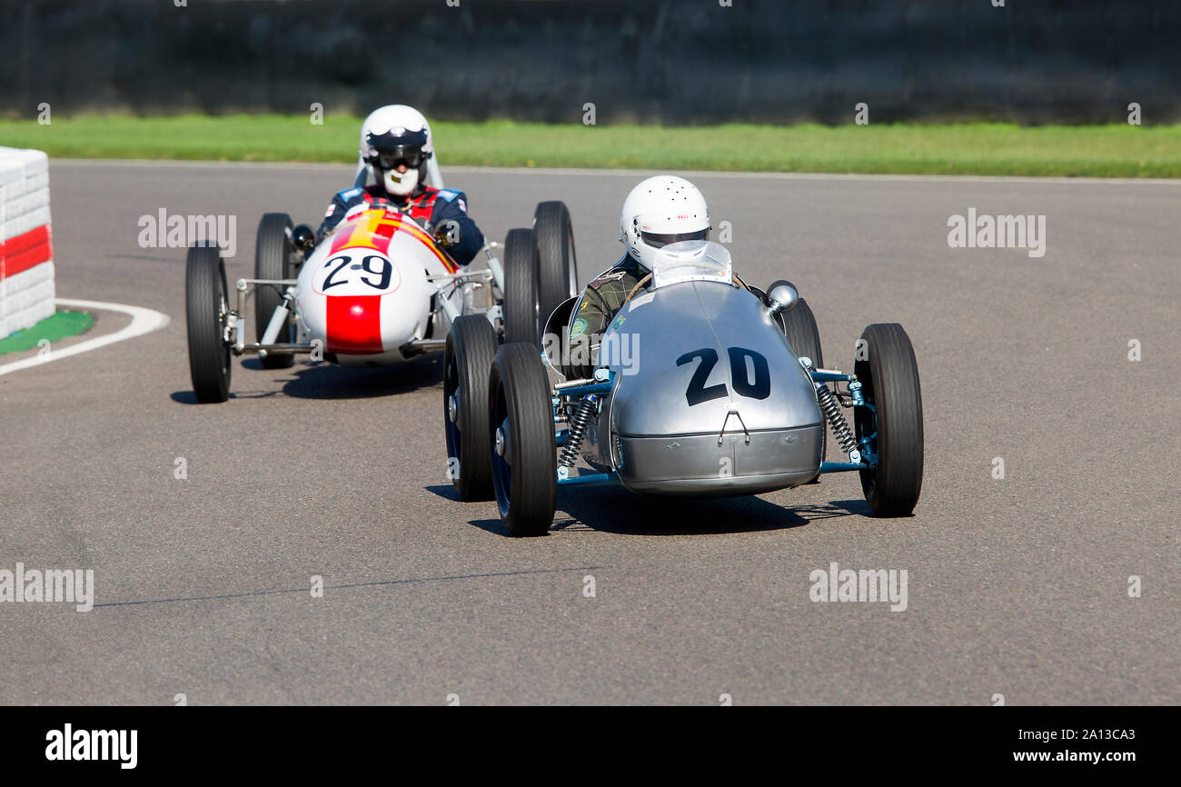 1950 JR Tergi-Triumph pilotato da Gilbert Lenoir nel conte di marzo trofeo Race, (per vetture Formula 3 di un tipo che ha corso tra 1948-1959), al G Foto Stock