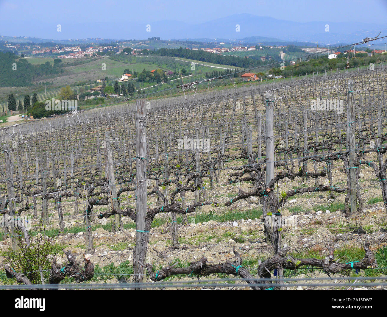 Regione del Chianti, Monti del Chianti colline del Chianti, Toscana, Italia, Europa Foto Stock