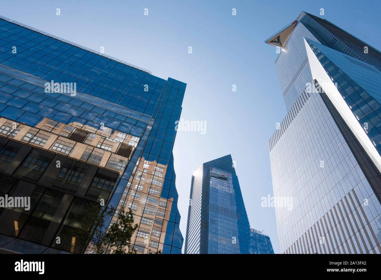 Grattacieli in cantieri di Hudson in New York City, Stati Uniti d'America Foto Stock