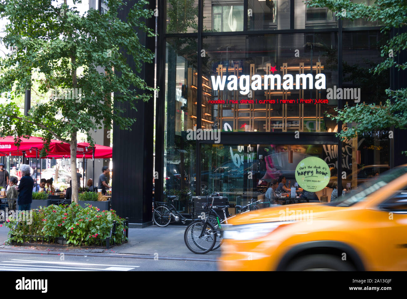 Wagamama's Restuaurant asiatici , Murray Hill, NYC, STATI UNITI D'AMERICA Foto Stock