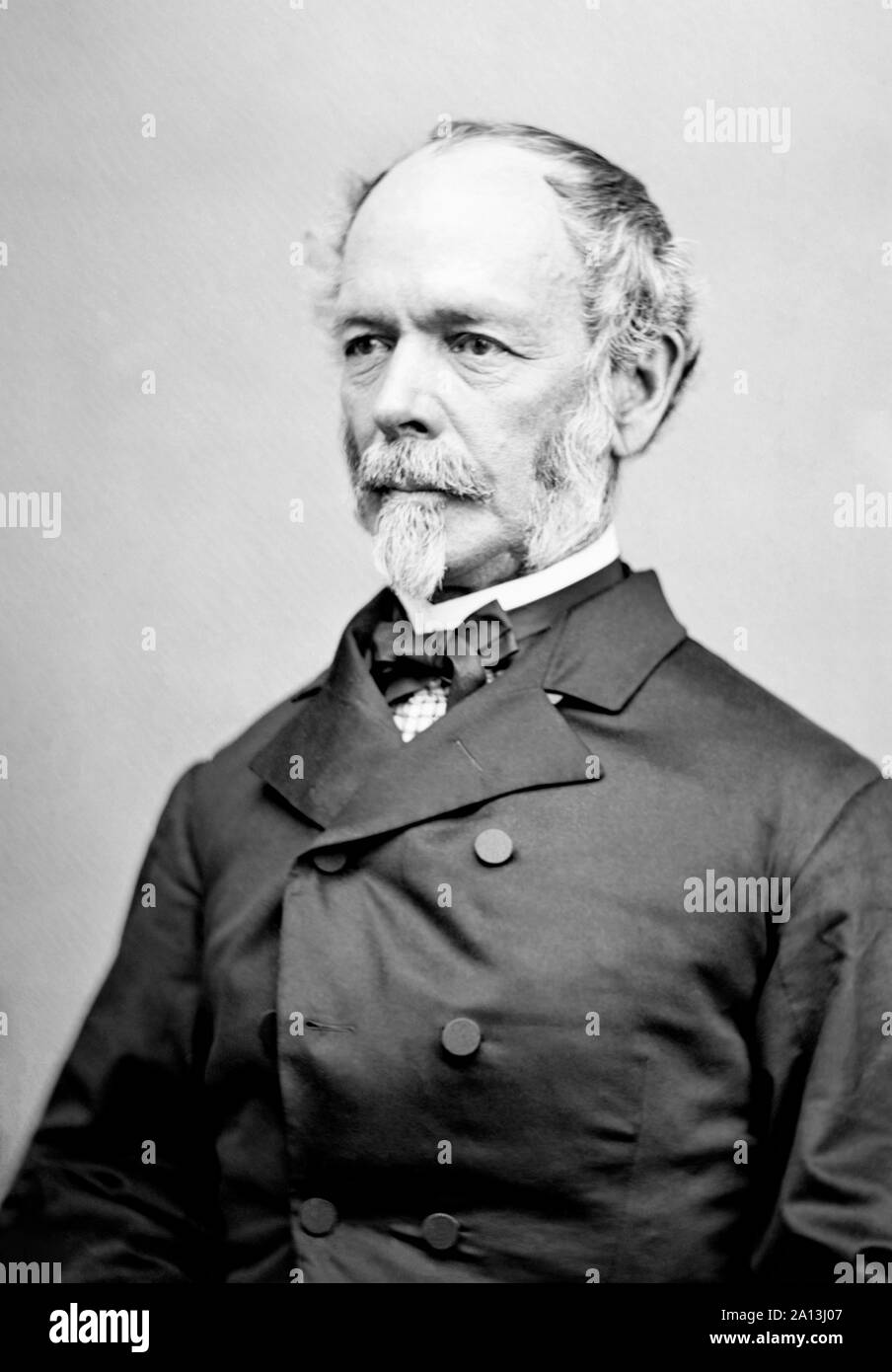 La guerra civile ritratto del generale confederato Joseph E. Johnston. Foto Stock
