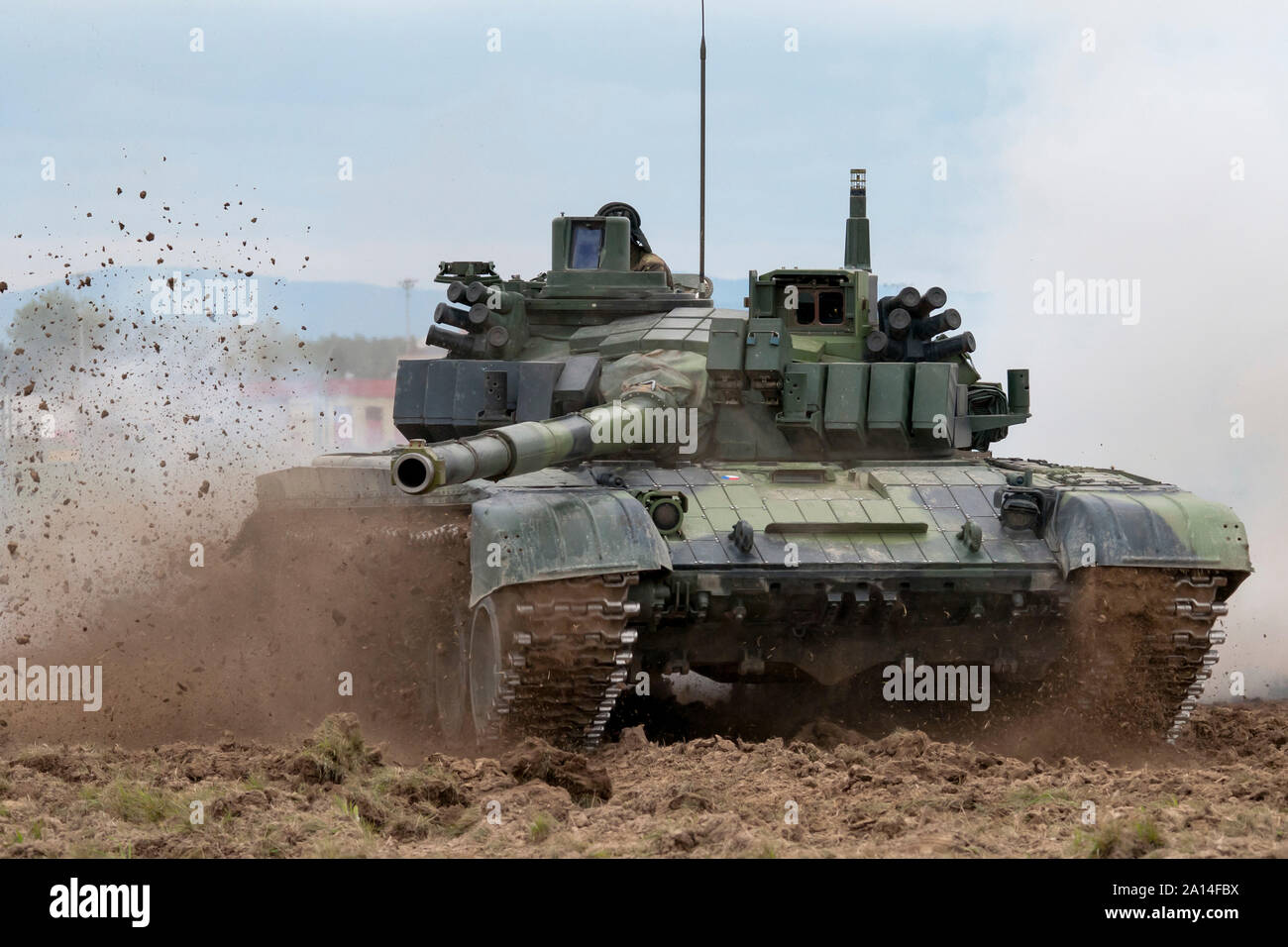 Esercito ceco T-72M4 battaglia principale serbatoio. Foto Stock