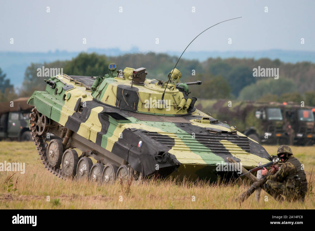 Esercito ceco BVP-2 fanteria veicolo da combattimento. Foto Stock