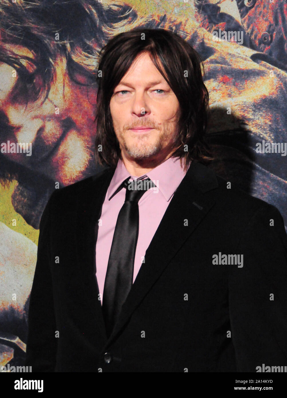 Hollywood, California, Stati Uniti d'America 23 settembre 2019 attore Norman Reedus assiste il Walking Dead stagione 10 Premiere il 23 settembre 2019 a TCL Teatro Cinese a Hollywood, California, Stati Uniti d'America. Foto di Barry re/Alamy Live News Foto Stock