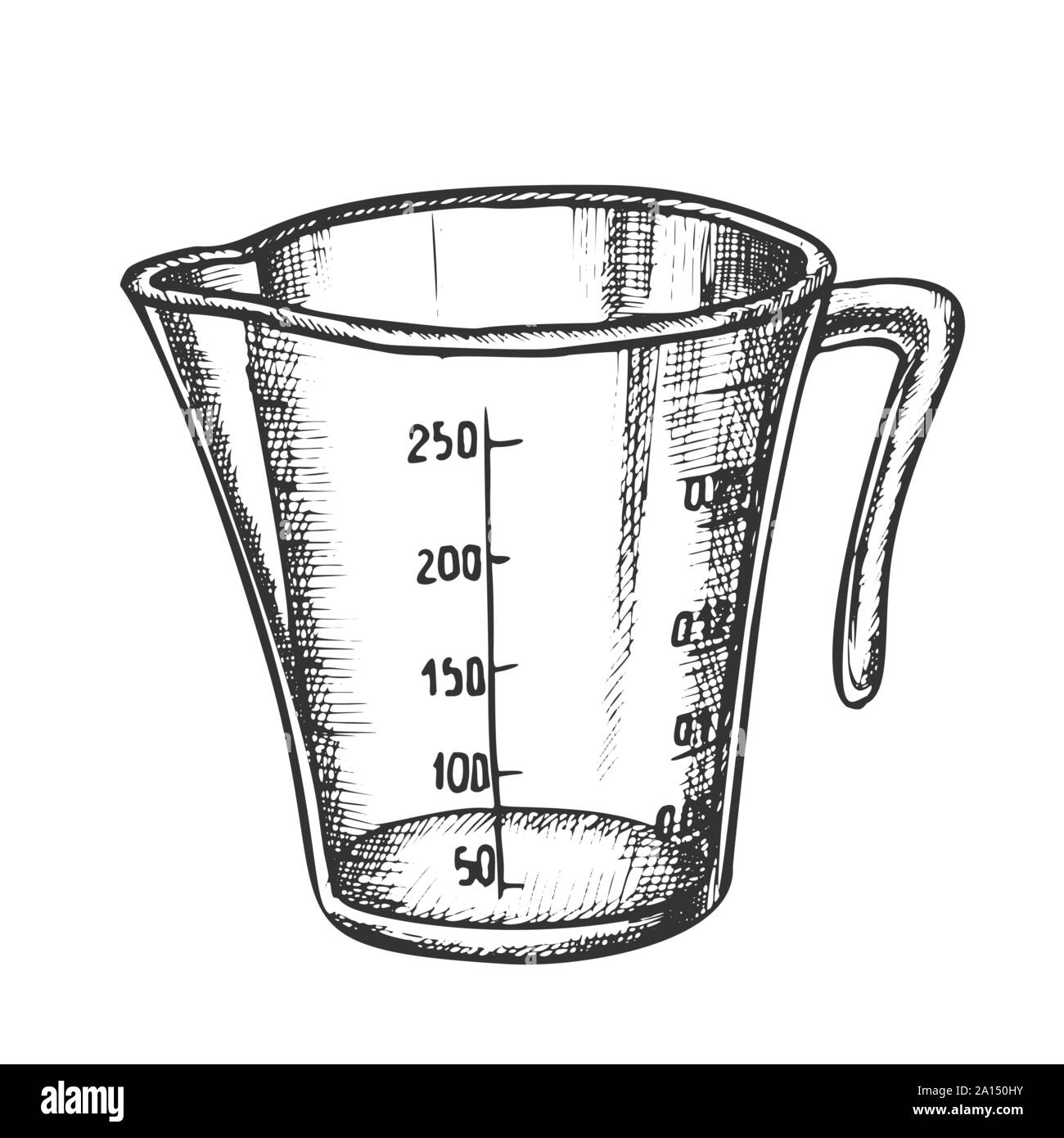 Caraffa graduata 1 litro 1000 ml. con scala di misurazione. Becher per  esperimenti chimici in laboratorio. Illustrazione vettoriale Immagine e  Vettoriale - Alamy