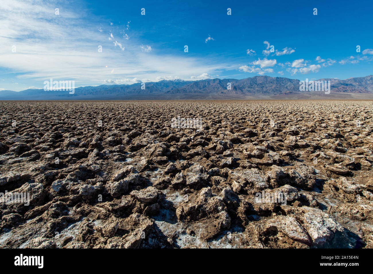 Gli Stati Uniti, California, Valle della Morte, Deserto Mojave: Devil's Golf Foto Stock