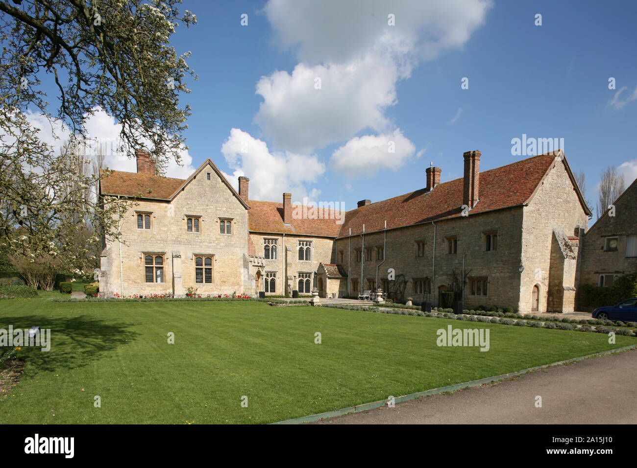 Notley Abbey, Buckinghamshire, Abbot's Lodging e successivamente House Foto Stock