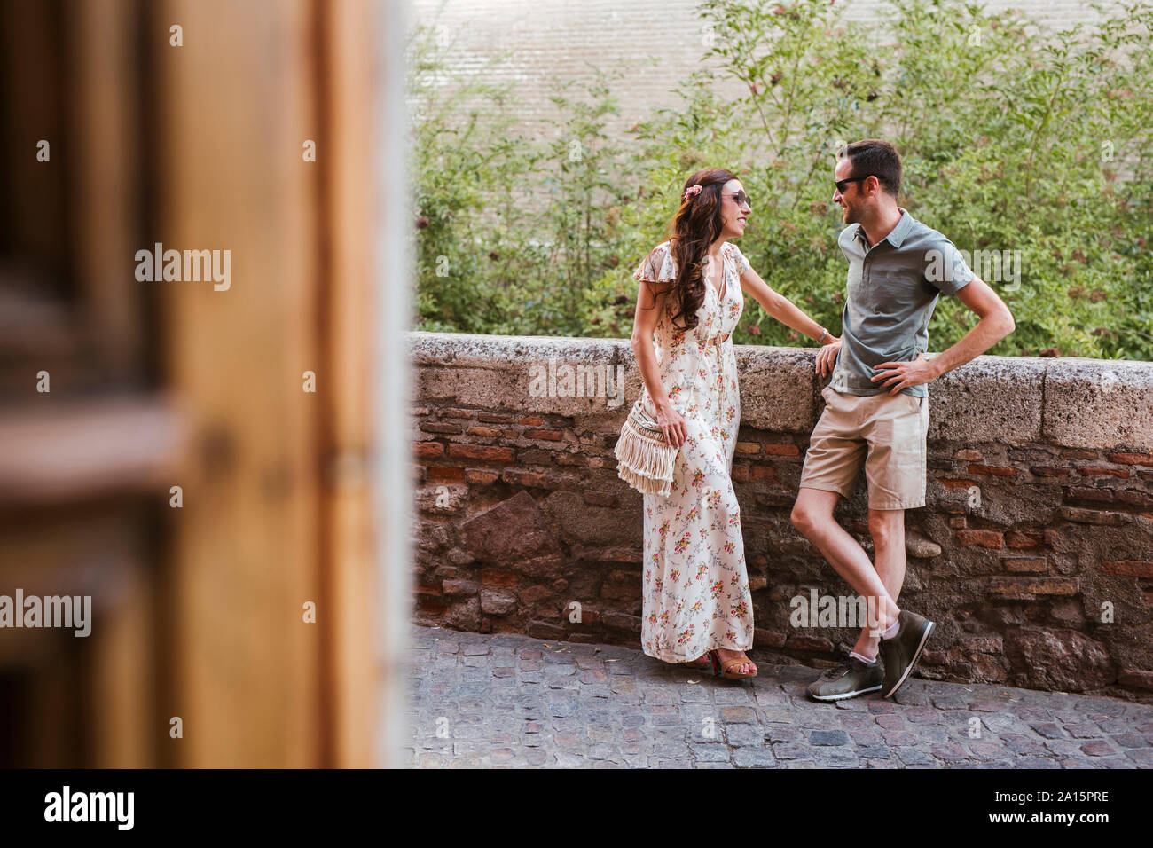 Matura in amore, Granada, Spagna Foto Stock