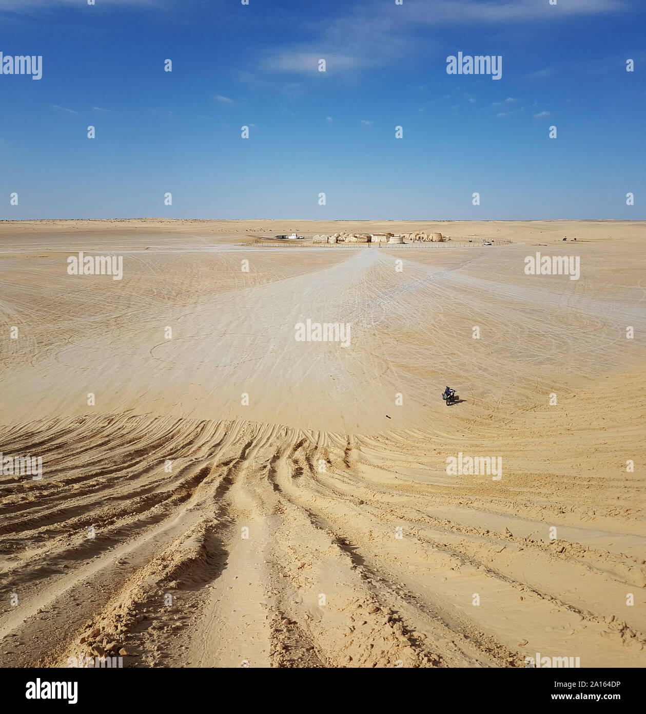 Mos Espa nel deserto africano Foto Stock