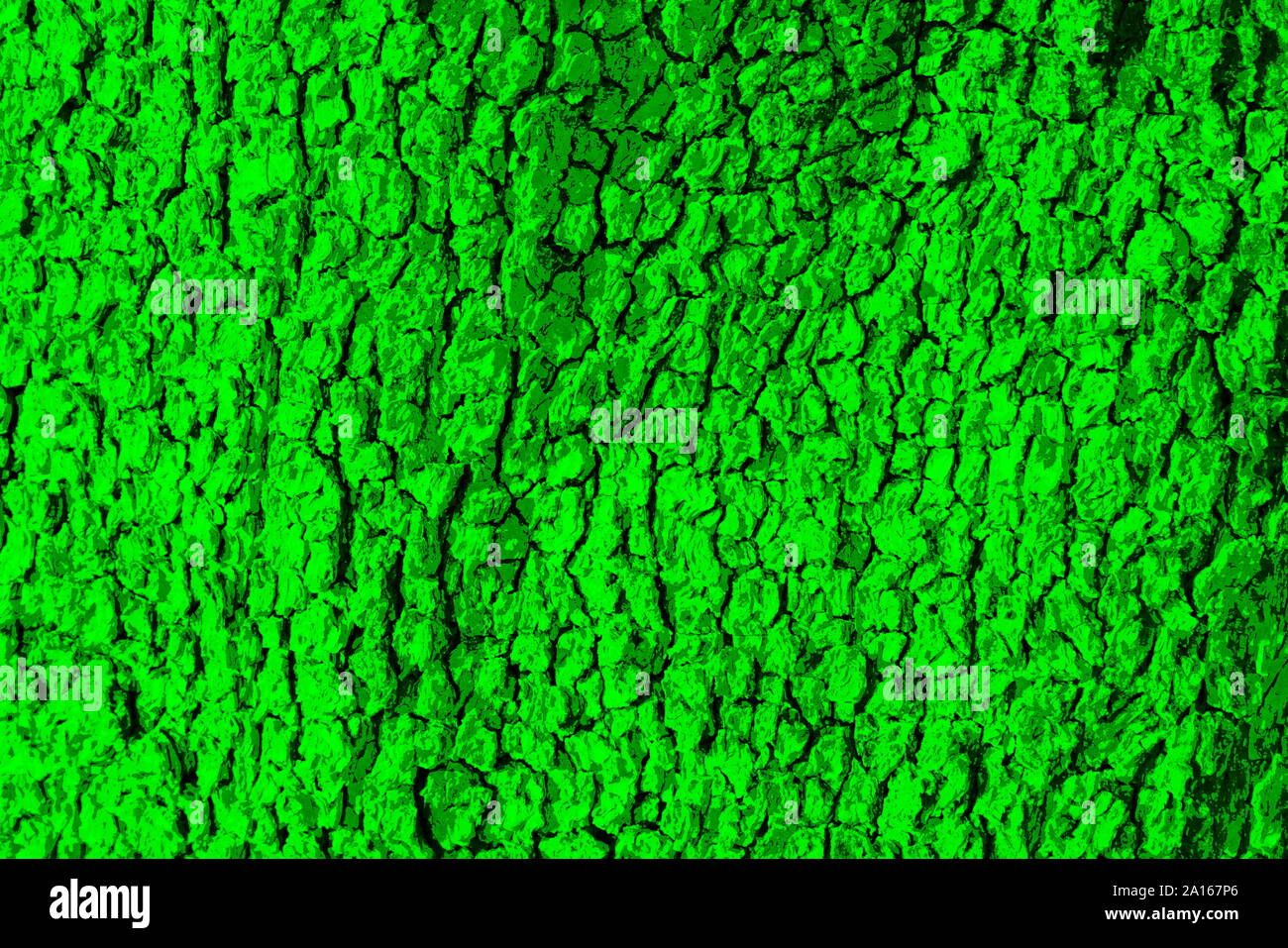 Luce astratta una texture verde che ricorda una corteccia di albero di background Foto Stock