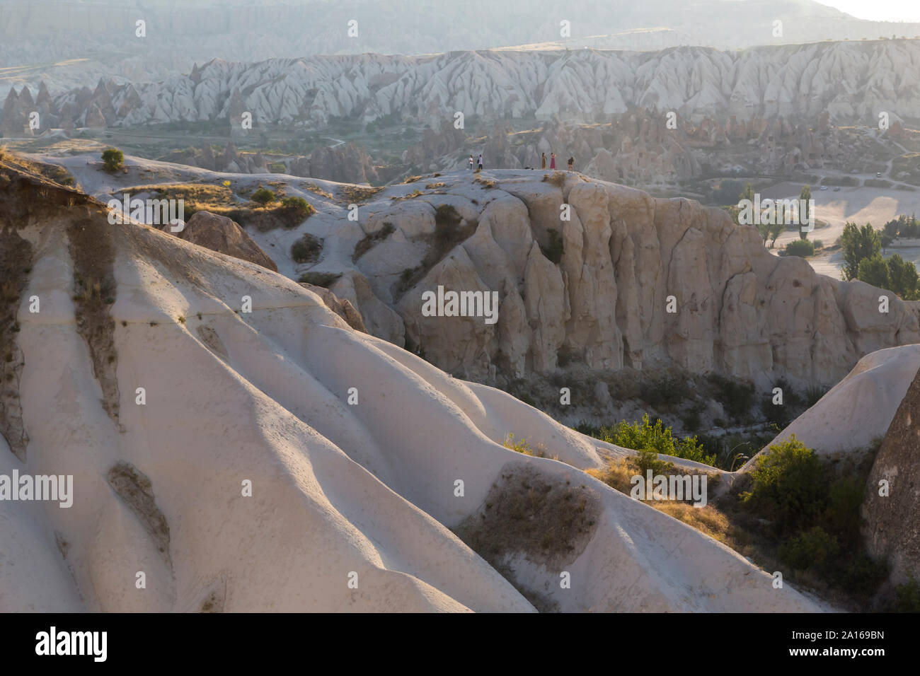 Paesaggio roccioso, Goreme, Cappadocia, Turchia Foto Stock