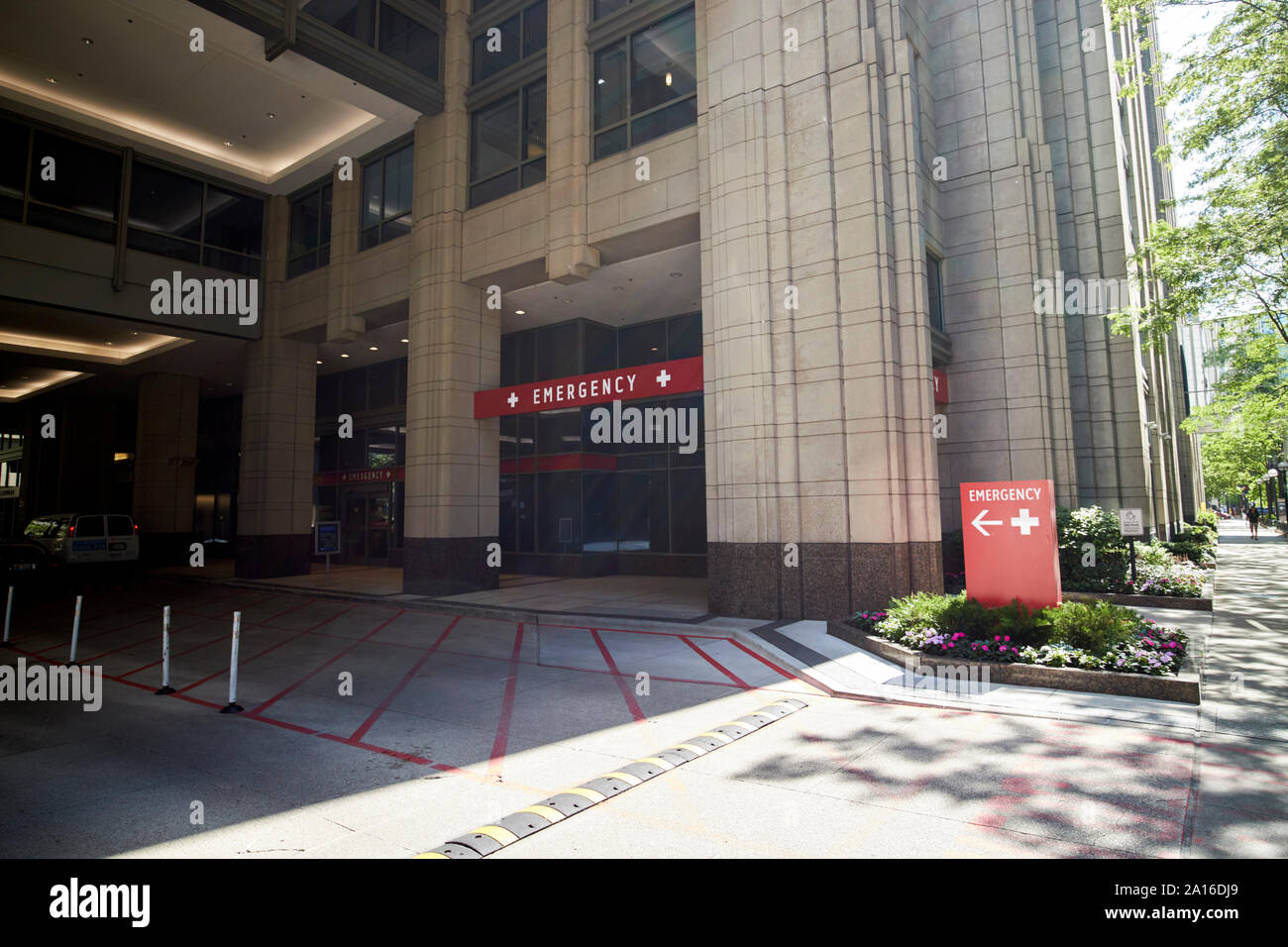 Dipartimento di emergenza della Northwestern Memorial Hospital campus di chicago, illinois, Stati Uniti d'America Foto Stock