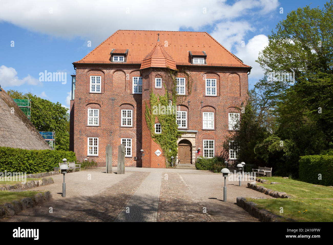Il castello di Agathenburg, Agathenburg, vicino a Stade, Bassa Sassonia, Germania, Europa Foto Stock