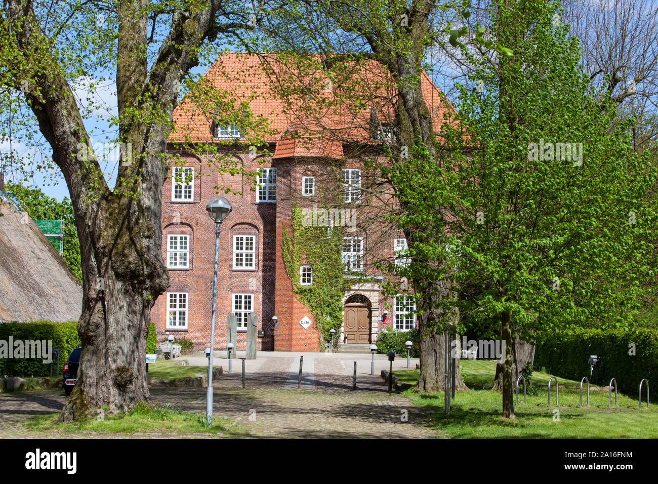 Il castello di Agathenburg, Agathenburg, vicino a Stade, Bassa Sassonia, Germania, Europa Foto Stock