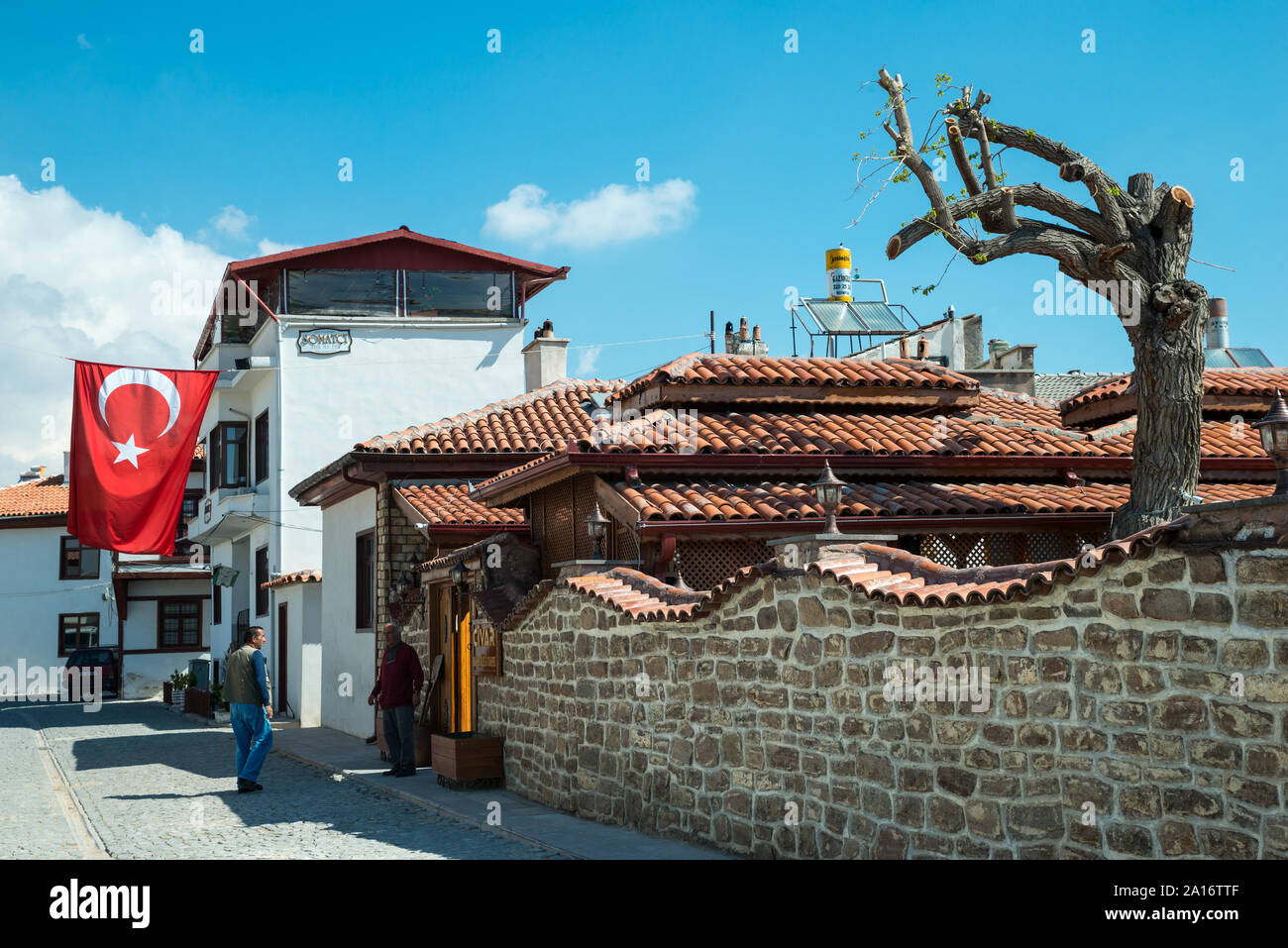 Street a Konya, Anatolia centrale, Turchia, Asia Foto Stock