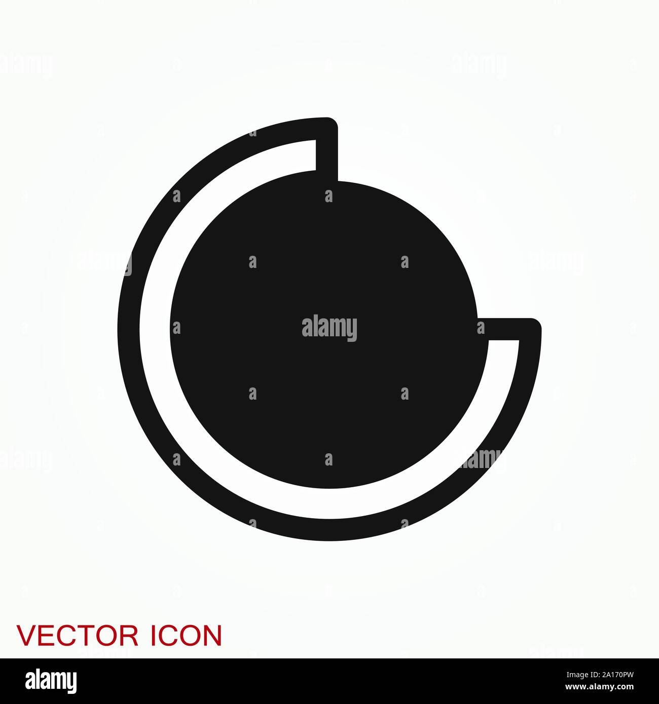 Grafico e icona diagramma. Analisi e simboli aziendali. Illustrazione Vettoriale