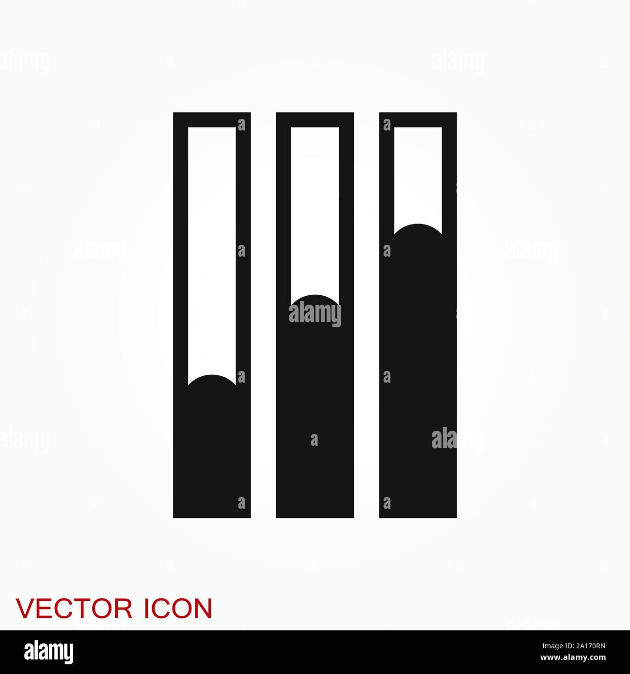 Grafico e icona diagramma. Analisi e simboli aziendali. Illustrazione Vettoriale