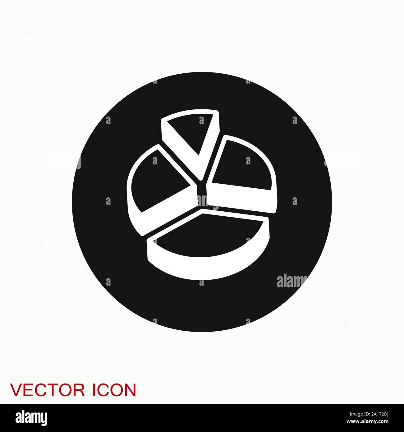 Grafico e icona diagramma. Analisi e simboli aziendali. Illustrazione Vettoriale