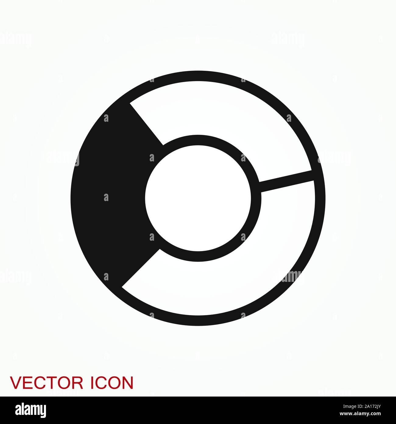 Grafico e icona diagramma. Analisi e simboli aziendali. Illustrazione Vettoriale