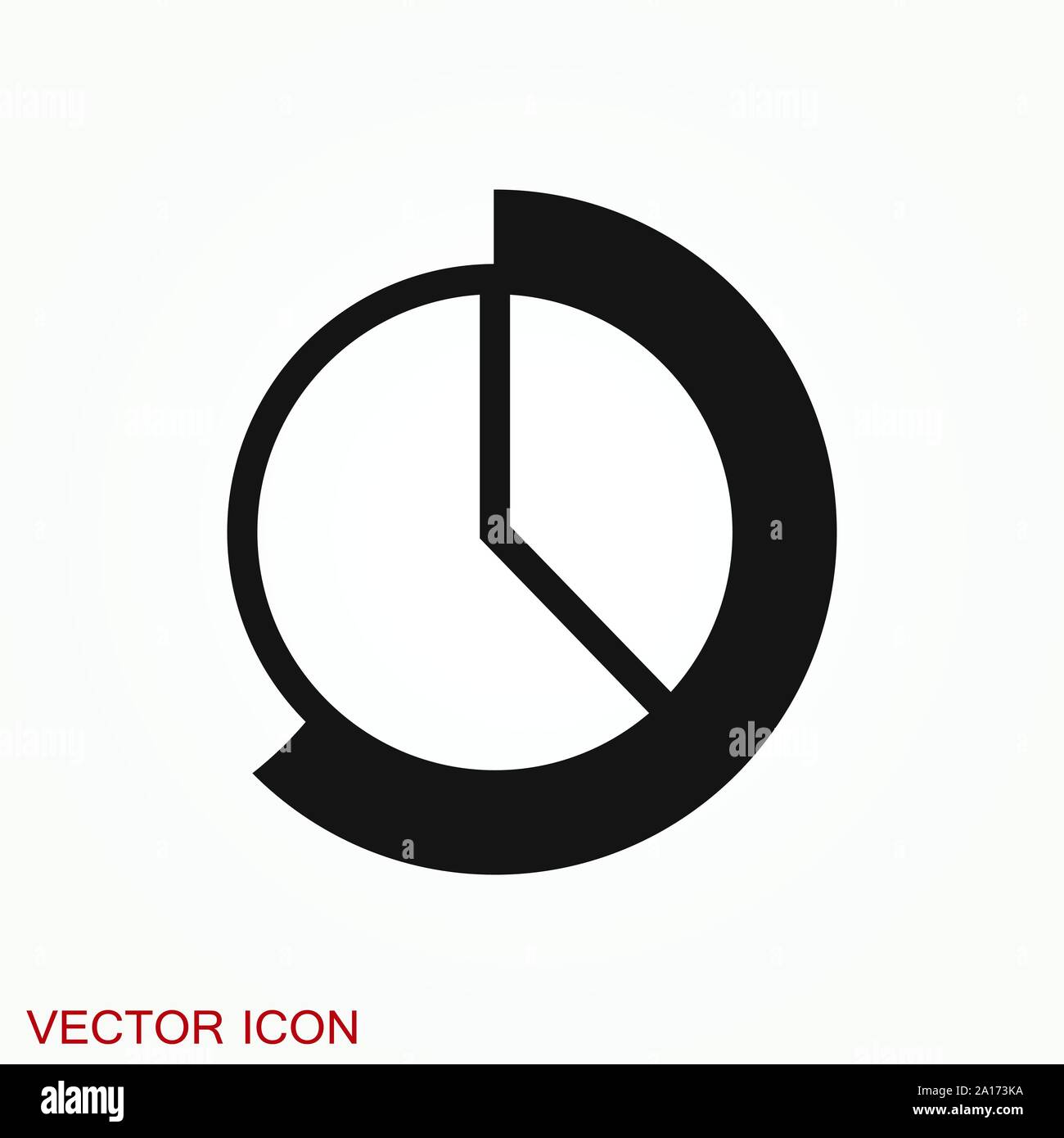 Grafico e icona diagramma. Analisi e simboli aziendali. Illustrazione Vettoriale