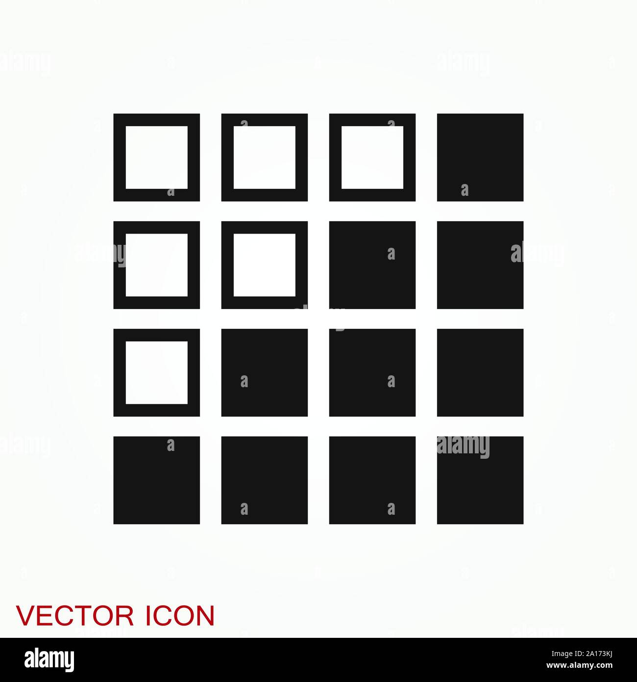 Grafico e icona diagramma. Analisi e simboli aziendali. Illustrazione Vettoriale