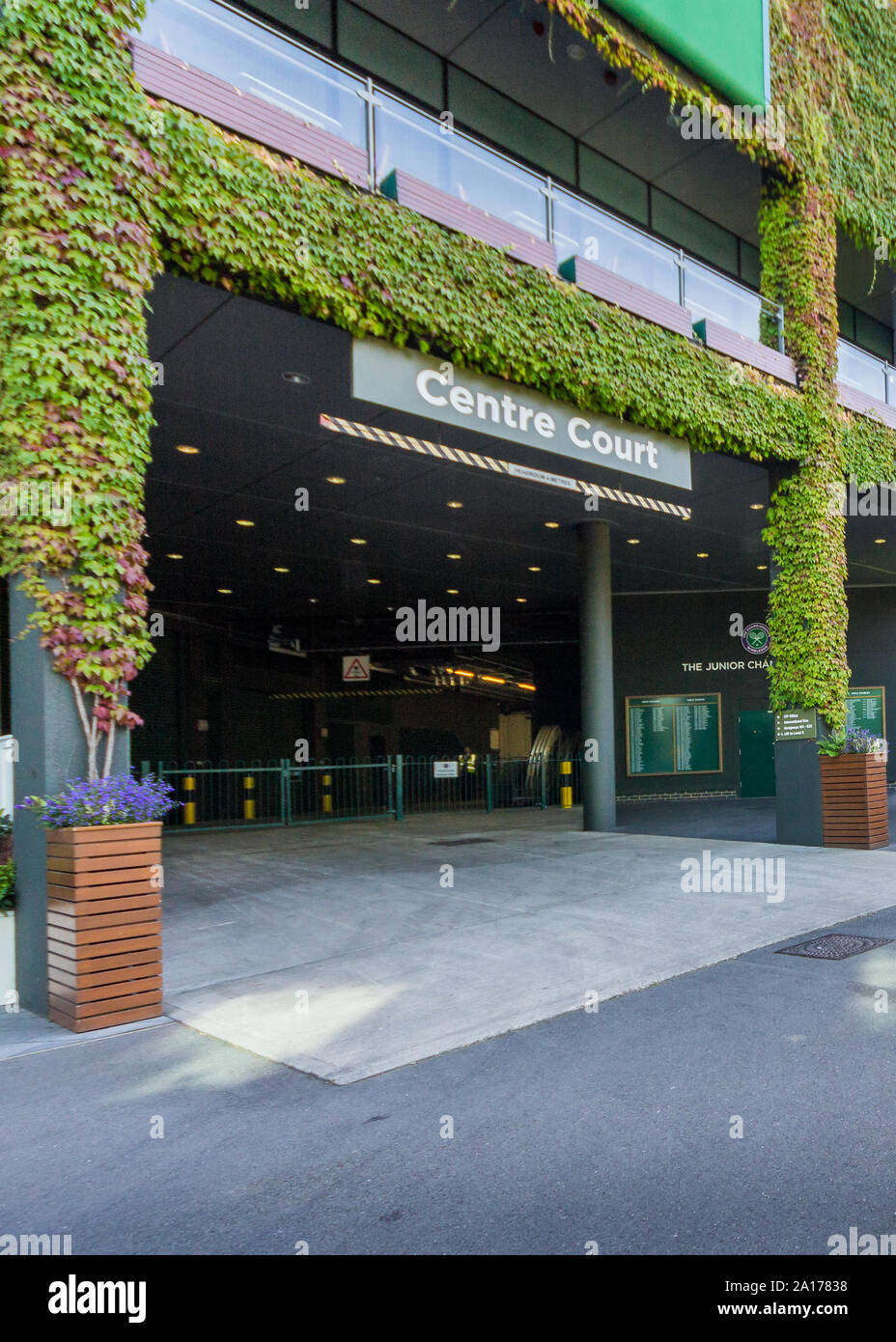 Centre Court a tutti England Lawn Tennis Club, Wimbledon. Foto Stock