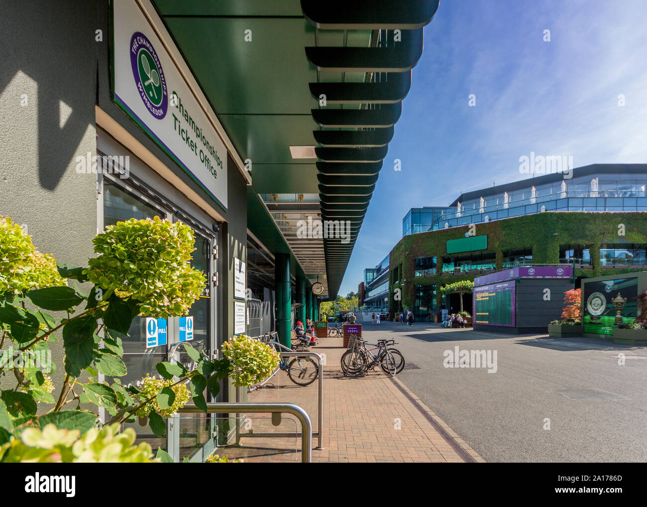 Motivi di tutti England Lawn Tennis Club, Wimbledon, Londra. Foto Stock