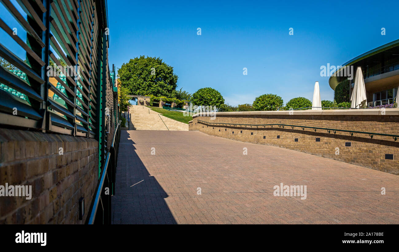 Motivi di tutti England Lawn Tennis Club, Wimbledon, Londra. Foto Stock