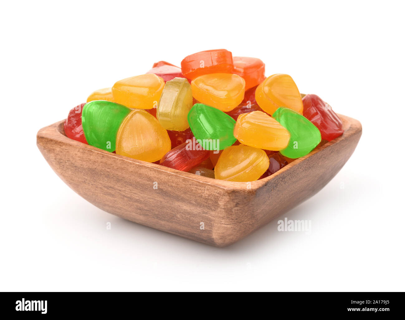 Telaio completo di confezionate singolarmente bianco, rosso, arancione e  verde caramelle dure Foto stock - Alamy