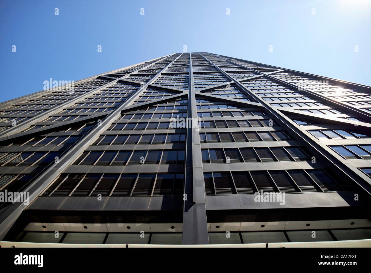 875 North Michigan Avenue il john hancock center grattacielo di chicago, illinois, Stati Uniti d'America Foto Stock