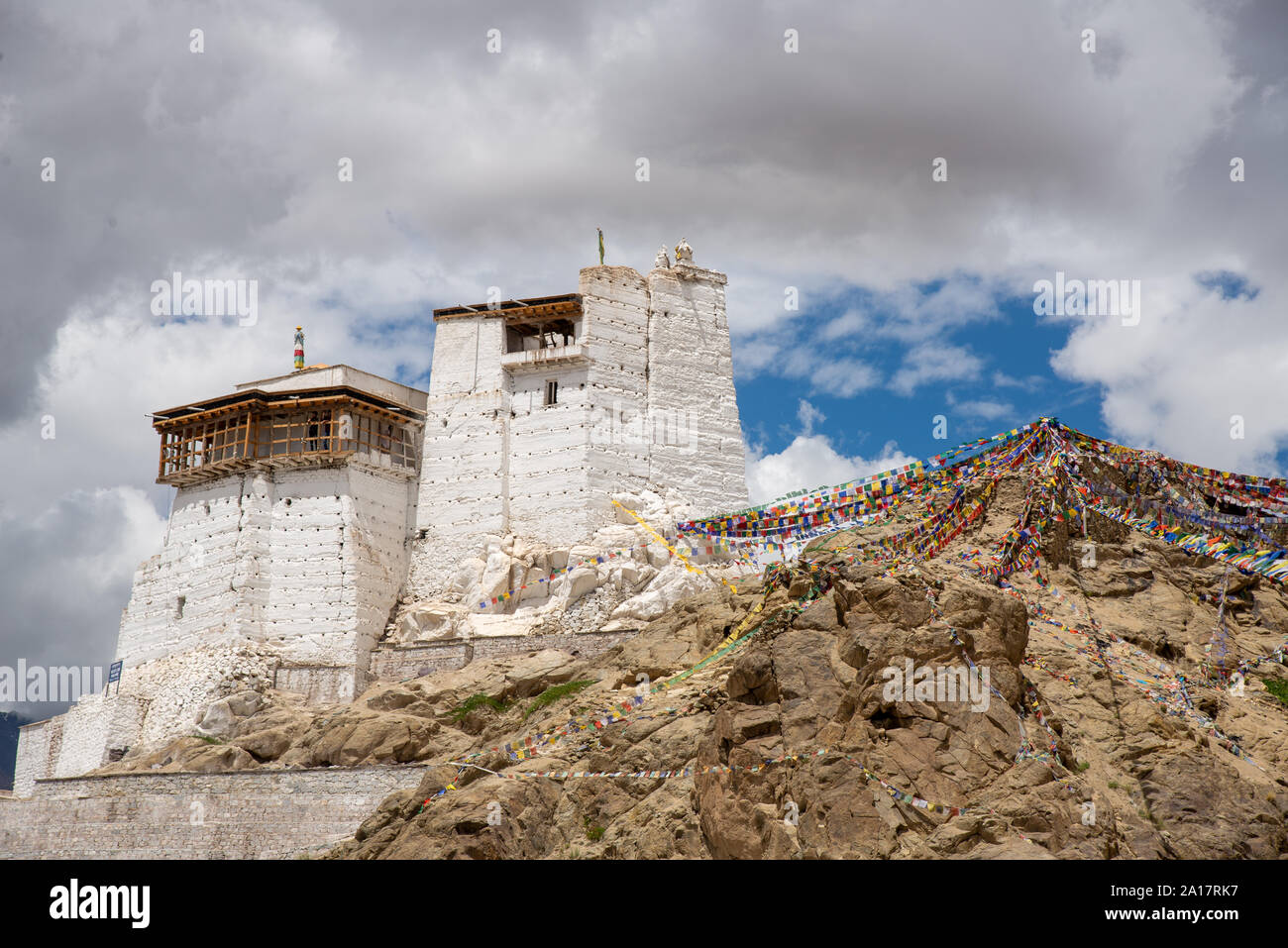 Vista Tsemo al tempio di Maitreya in Leh, Ladakh, India Foto Stock