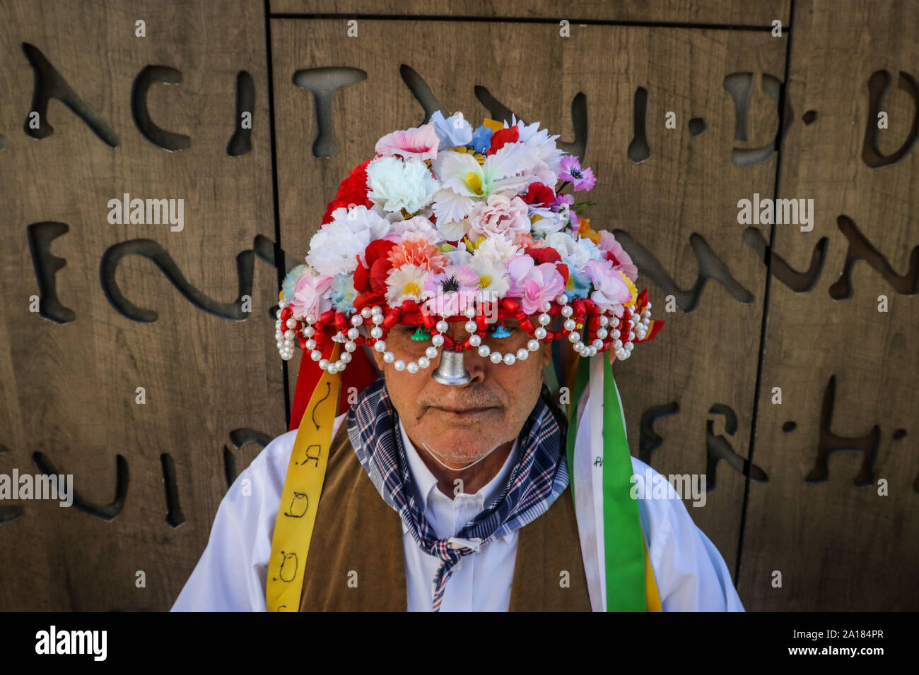 Settembre 24, 2019: 24 settembre 2019 (Malaga) Panda di Verdiales de Moclinejo . Il Festival di Verdiales è uno dei più profondamente radicata espressioni culturali nel territorio di Malaga, sebbene sia particolarmente legati alla regione di Los Montes, essendo la canta e balli stessi il risultato di un ecologico-contesto culturale Credito: Lorenzo Carnero/ZUMA filo/Alamy Live News Foto Stock