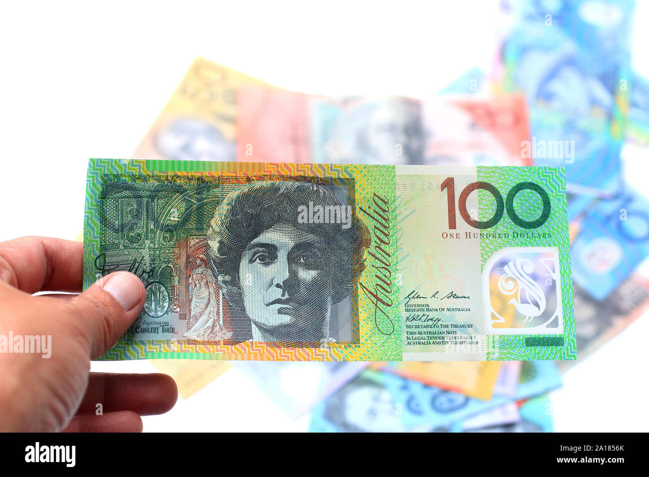 Un centinaio di dollari, dollari australiani, $100 Foto Stock