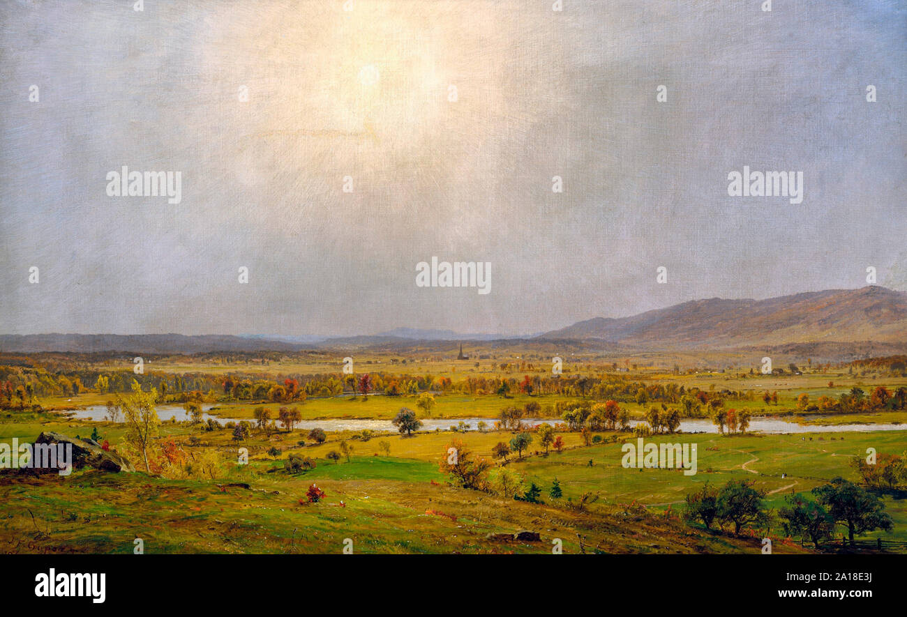 Pompton Plains, New Jersey - Jasper Francis Cropsey, 1867 Foto Stock