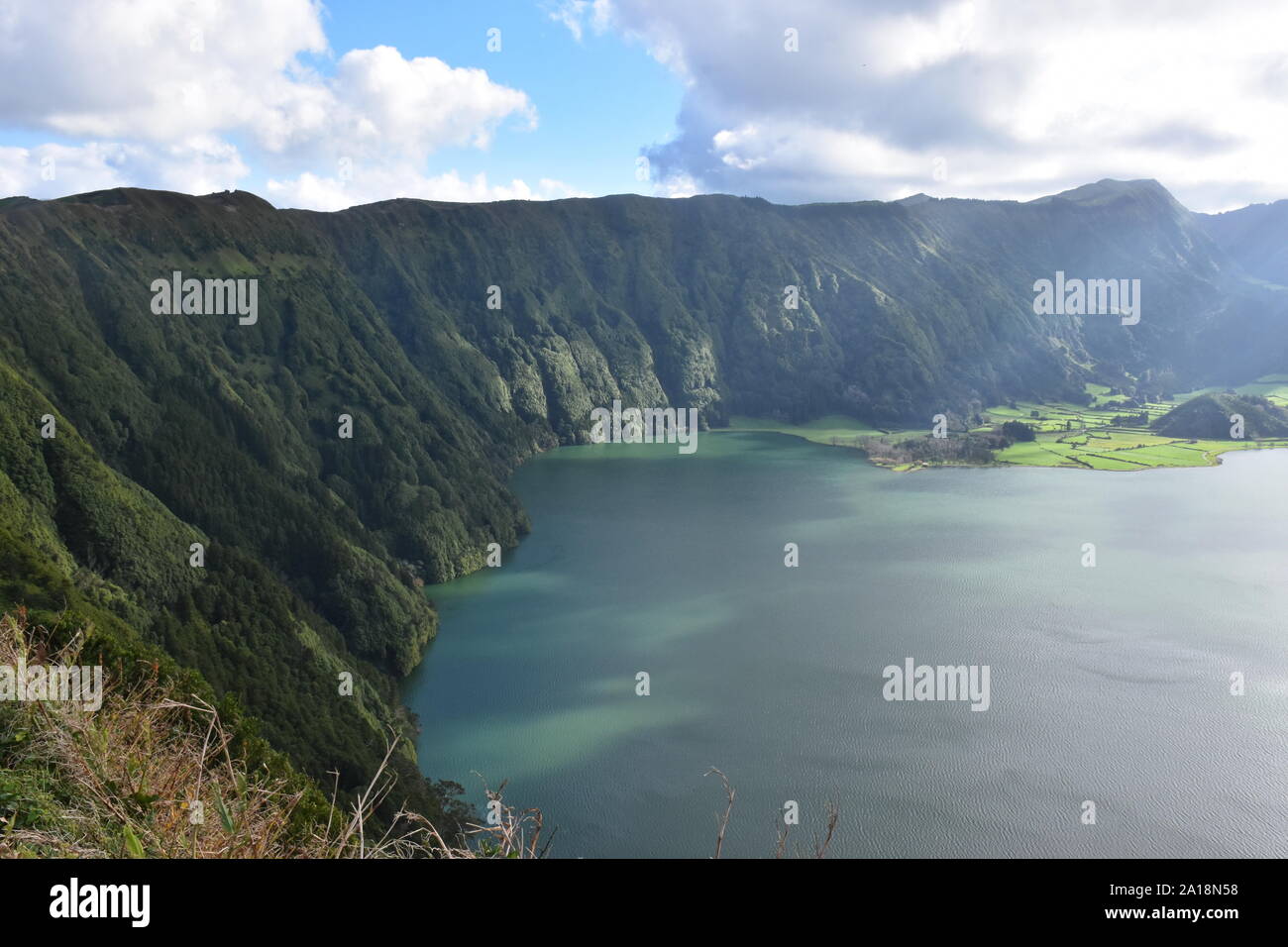 Ambiente vulcanico delle Sete Cidades, isola Sao Miguel, Azzorre, Portogallo Foto Stock