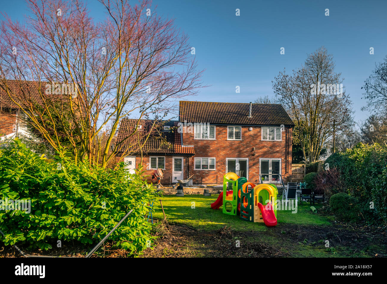 Di giardinaggio, blockwork, cotto, pavimentazione & Recinzioni Foto Stock