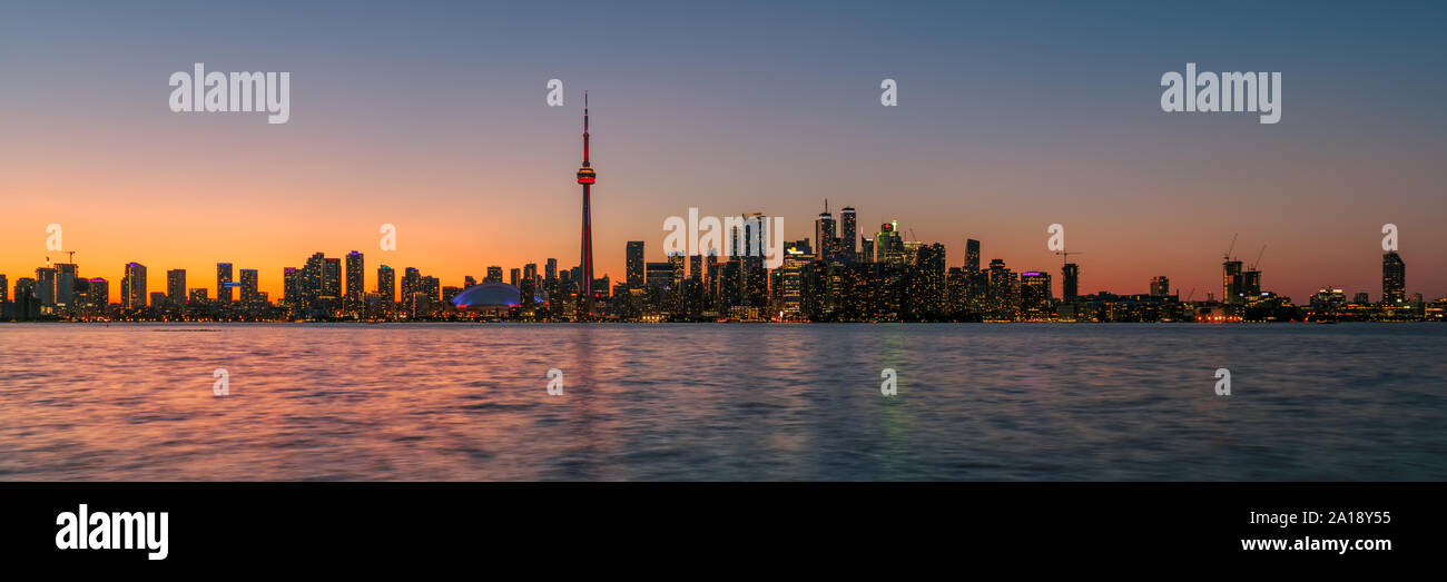 Panorama della città di Toronto Foto Stock
