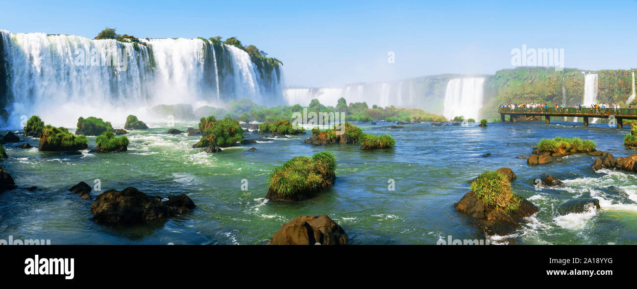 Cataratas do Iguazu, le più grandi cascate delle Americhe. Foto Stock