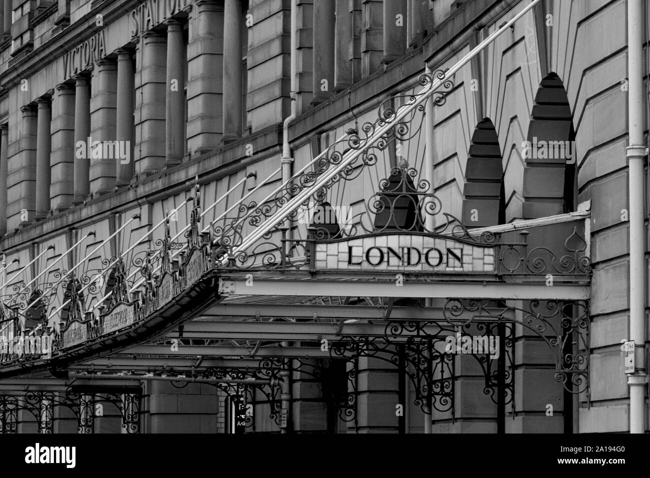 Victoria Stazione ferroviaria Manchester Foto Stock