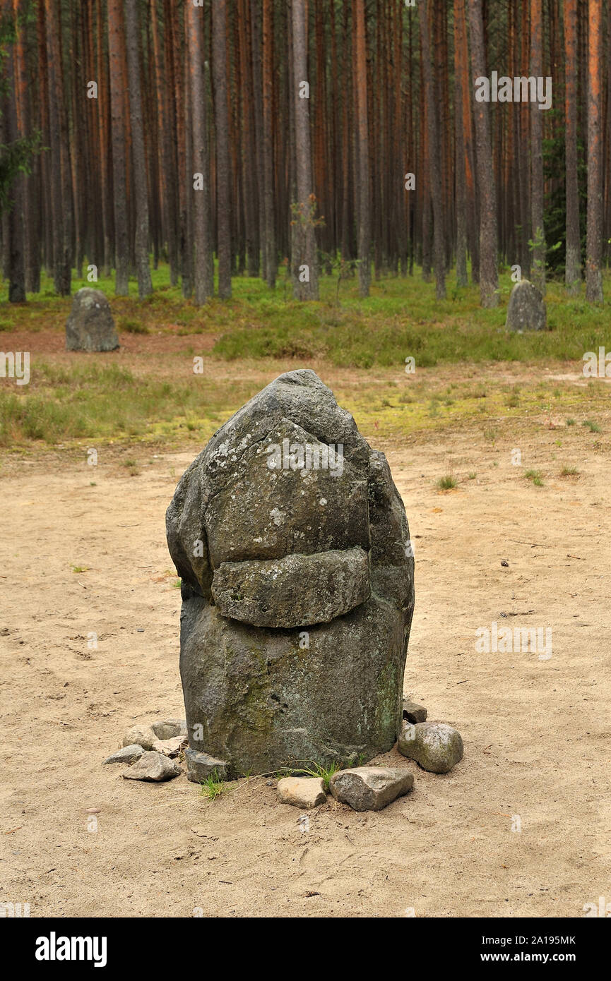 Cerchi di pietra di Goti dal I secolo d.c. Foto Stock